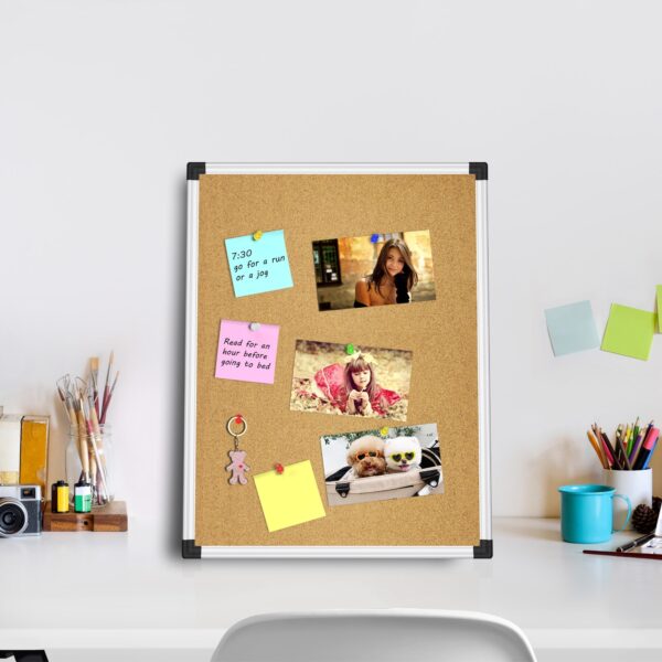 AGCAN Pin Board for Wall 23″ x 17″ Cork Bulletin Board Memory Vision Board Picture Tack Board