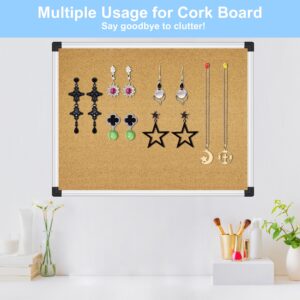 AGCAN Pin Board for Wall 23″ x 17″ Cork Bulletin Board Memory Vision Board Picture Tack Board