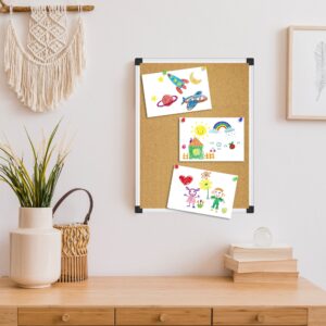 AGCAN Pin Board for Wall 23″ x 17″ Cork Bulletin Board Memory Vision Board Picture Tack Board