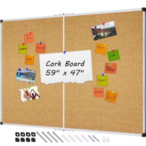 AGCAN Pin Board for Wall 23″ x 17″ Cork Bulletin Board Memory Vision Board Picture Tack Board