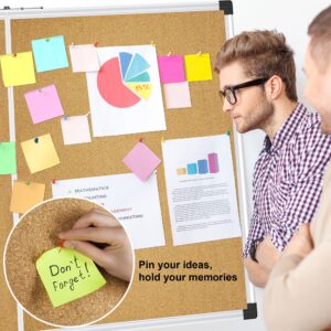 AGCAN Pin Board for Wall 23″ x 17″ Cork Bulletin Board Memory Vision Board Picture Tack Board