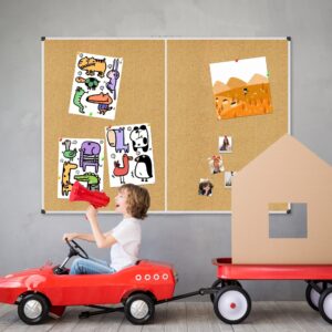 AGCAN Pin Board for Wall 23″ x 17″ Cork Bulletin Board Memory Vision Board Picture Tack Board
