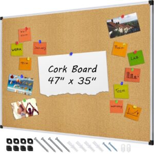 AGCAN Pin Board for Wall 23″ x 17″ Cork Bulletin Board Memory Vision Board Picture Tack Board
