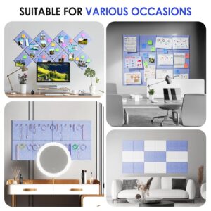 MaxGear Large Cork Board for Wall 48″ x 36″, 12 Pack Felt Wall Tiles with Pushpins, Black Bulletin Board, Pin Board Tack Board for Office, Home, Decoration