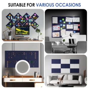 MaxGear Large Cork Board for Wall 48″ x 36″, 12 Pack Felt Wall Tiles with Pushpins, Black Bulletin Board, Pin Board Tack Board for Office, Home, Decoration