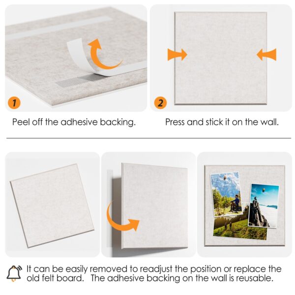 MaxGear Large Cork Board for Wall 48″ x 36″, 12 Pack Felt Wall Tiles with Pushpins, Black Bulletin Board, Pin Board Tack Board for Office, Home, Decoration