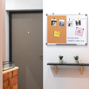 SWANCROWN Combination Board Dry Erase Cork Board Combo 24"x 18" - Image 7