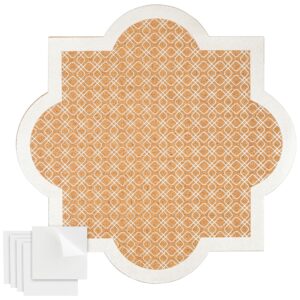 Decorative Bulletin Board Wall Organizer – Cute Framed Self-Adhesive Printed Cork Board for Home, Office, or School (12×12 In)