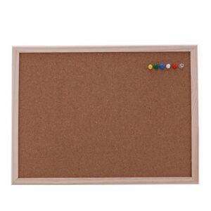 Cork Board Wood Bulletin Board Framed Corkboard, Decorative Hanging Pin Board for Office Home Decor, Home School Message Board or Vision Board - Image 3