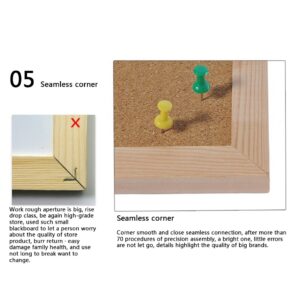 Magnetic Wood Whiteboard Cork Board Combination Blank Message Board for Office - Image 10