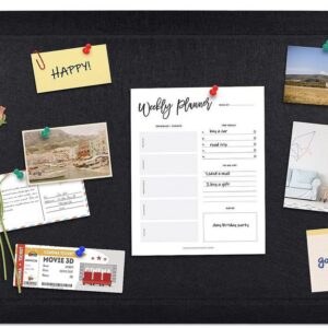 HOMEMAXS Felt Bulletin Board for Office Notice Home Wall Decor Multi use Message Board - Image 1