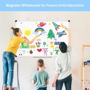 AGCAN Large Whiteboard 35" x 23" Dry Erase Board for Office Wall Magnetic Marker Board 3'x2' Big White Board - Image 4
