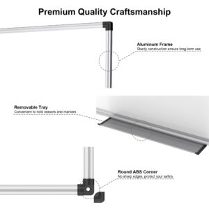 AGCAN Large Whiteboard 35" x 23" Dry Erase Board for Office Wall Magnetic Marker Board 3'x2' Big White Board - Image 5