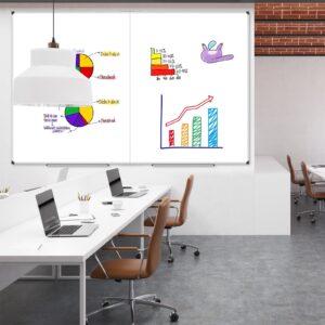 AGCAN Large Whiteboard 35" x 23" Dry Erase Board for Office Wall Magnetic Marker Board 3'x2' Big White Board - Image 18