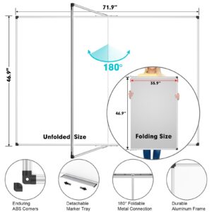 AGCAN Large Whiteboard 35" x 23" Dry Erase Board for Office Wall Magnetic Marker Board 3'x2' Big White Board - Image 22