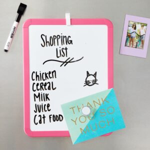 Pen+Gear Magnetic Dry Erase Board with Plastic Black Frame, Assembled Product Dimension 8.5" x 11" x 0.6" - Image 7