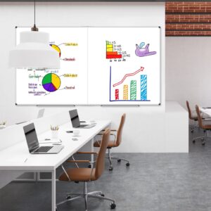 AGCAN Large Whiteboard 35" x 23" Dry Erase Board for Office Wall Magnetic Marker Board 3'x2' Big White Board - Image 31