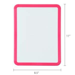 Pen+Gear Magnetic Dry Erase Board with Plastic Black Frame, Assembled Product Dimension 8.5" x 11" x 0.6" - Image 10
