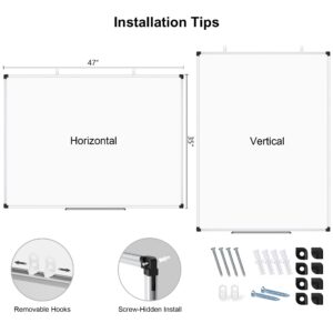 AGCAN Large Whiteboard 35" x 23" Dry Erase Board for Office Wall Magnetic Marker Board 3'x2' Big White Board - Image 38