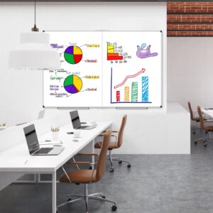 AGCAN Large Whiteboard 35" x 23" Dry Erase Board for Office Wall Magnetic Marker Board 3'x2' Big White Board - Image 48