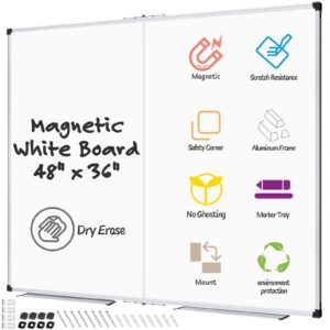 AGCAN Large Whiteboard 35" x 23" Dry Erase Board for Office Wall Magnetic Marker Board 3'x2' Big White Board - Image 53