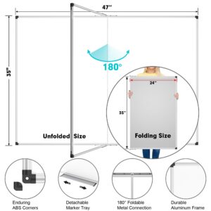 AGCAN Large Whiteboard 35" x 23" Dry Erase Board for Office Wall Magnetic Marker Board 3'x2' Big White Board - Image 55
