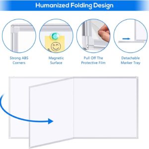 Large Whiteboard for Wall , 72"X48" Maxtek Magnetic White Board Dry Erase 6' x 4' Foldable Wall-Mounted Aluminum Frame for School, Classroom, Office & Home - Image 5
