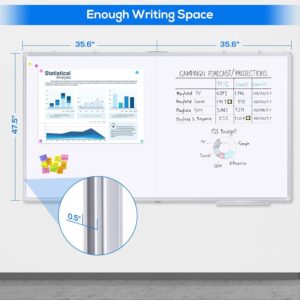 Large Whiteboard for Wall , 72"X48" Maxtek Magnetic White Board Dry Erase 6' x 4' Foldable Wall-Mounted Aluminum Frame for School, Classroom, Office & Home - Image 7