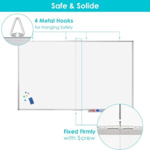 Large Whiteboard for Wall , 72"X48" Maxtek Magnetic White Board Dry Erase 6' x 4' Foldable Wall-Mounted Aluminum Frame for School, Classroom, Office & Home - Image 14