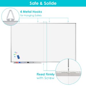 Large Whiteboard for Wall , 72"X48" Maxtek Magnetic White Board Dry Erase 6' x 4' Foldable Wall-Mounted Aluminum Frame for School, Classroom, Office & Home - Image 27