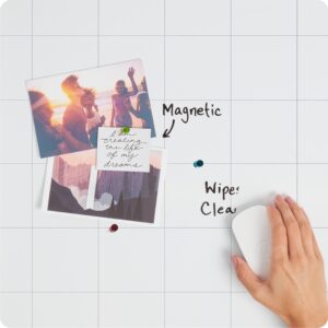 U Brands 30 x 20 in. Magnetic Dry Erase Calendar Planner Combo Board, Black Wood Style Frame - Image 3