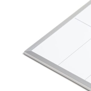 U Brands 16x 20 in. Magnetic Monthly Calendar Dry Erase Board, Silver Aluminum Frame - Image 3