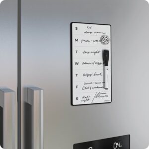 U Brands 5.5 x 10 in. Rolled Edge Weekly Dry Erase Whiteboard, Frameless - Image 6