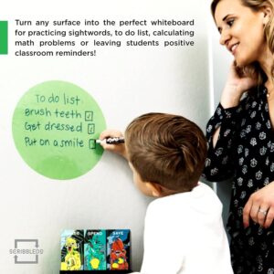 Scribbledo Dry Erase Dots Stickers Colorful Removable Vinyl Sticky Dots, 11”, 8-Pack - Image 7