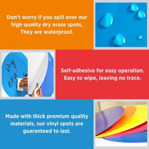 Scribbledo Dry Erase Dots Stickers Colorful Removable Vinyl Sticky Dots, 11”, 8-Pack - Image 9