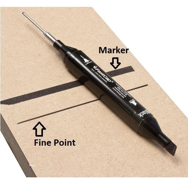 FastCap Long Nose Pattern Marker (Silver)