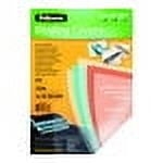 Fellowes A4 Binding Covers, PVC 150 Micron, Clear, Pack of 100, 5376001