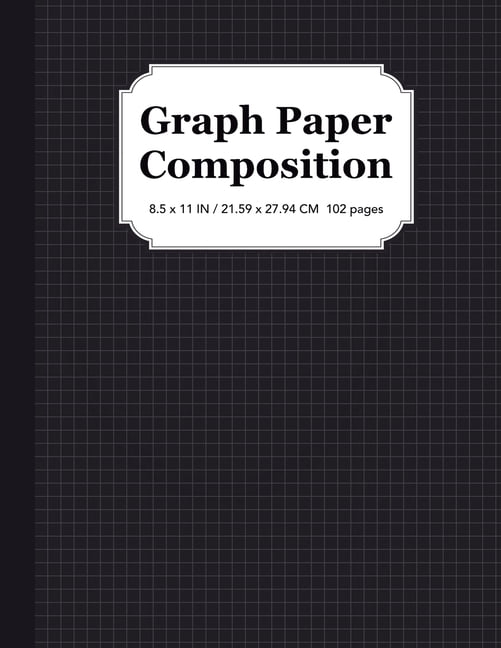 Graph Paper Composition Notebook: Quad Ruled 5×5, Grid Paper for Students in Math and Science, (Paperback)