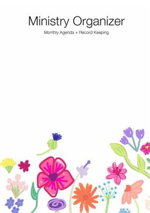 Jehovah’s Witnesses Ministry Organizer, Month at a Glance Agenda + Records + Notes — Ministry Organizer