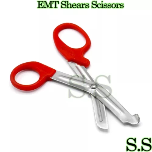 Red Utility Scissors 5.5″ Multi-Purpose Diy Ems Emt Universal Shears Instruments Red Utility Scissors 5.5″ Multi-Purpose Diy Ems Emt Universal Shears Instruments